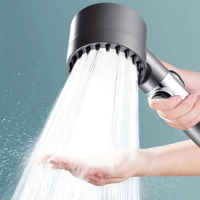 4 Modes Massage Shower Head  with Brush