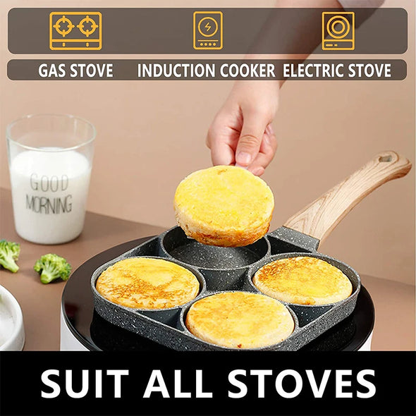 Egg Frying Pan Nonstick Pancake 4-Cups