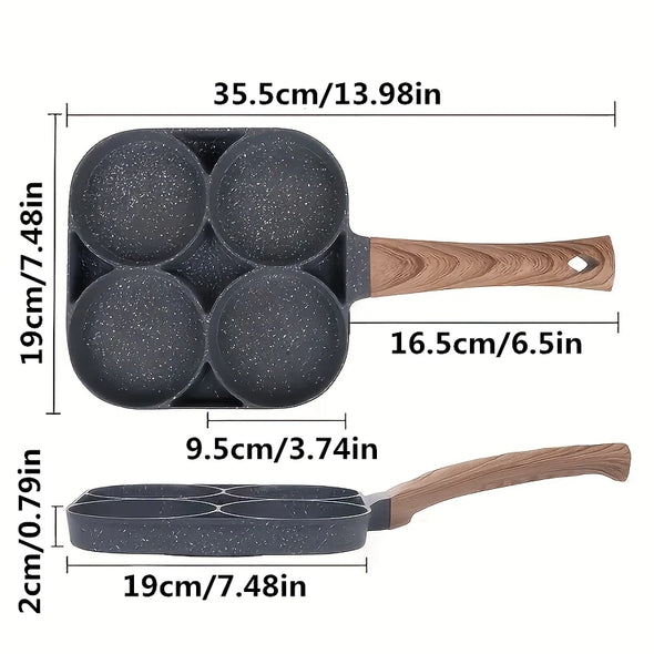 Egg Frying Pan Nonstick Pancake 4-Cups